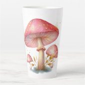 Zauberhafte Rosa-Pilze-Delikatesse Milchtasse (Vorderseite)