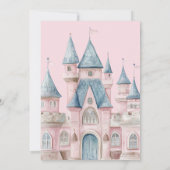 Zauberhafte Rosa Prinzessin Es ist eine Girl Baby Einladung (Rückseite)