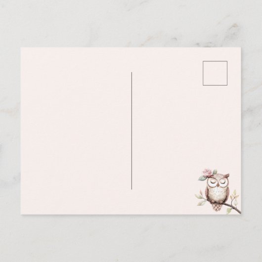 Zauberhafte Rosenblüten Postkarte (Rückseite)