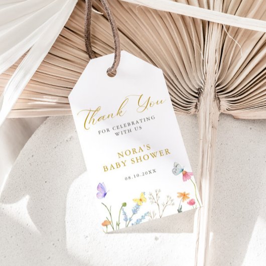 Zauberhafte Schmetterlinge Bläserbrasse Babydusche Geschenkanhänger