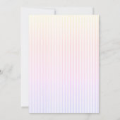 Zauberhafte Schmetterlinge gestreift Geburtstag Einladung (Rückseite)