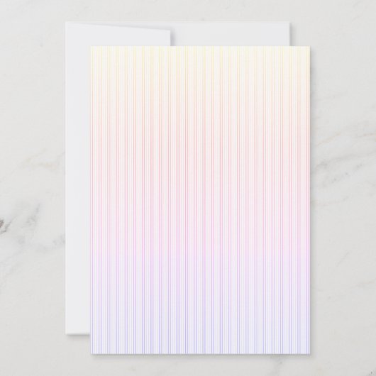 Zauberhafte Schmetterlinge gestreift Geburtstag Einladung (Rückseite)