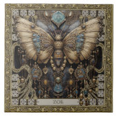 Zauberhafte Schmetterlingsart Fliese (Vorderseite)