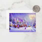 Zauberhafte Schneeplantage Mini Weihnachten Mitteilungskarte (Vorderseite/Rückseite Beispiel)