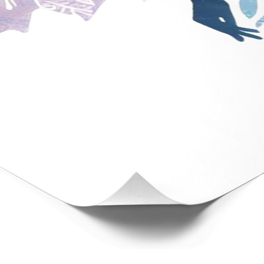 Zauberhafte Silhouette Poster (Ecke)