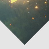 Zauberhafte Sonnenblumen und Glühwürmchen Seidenpapier (Detail)