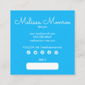 Zauberhafte Sonnenstrahlen, farbenfrohe CUSTOM-Hit Quadratische Visitenkarte (Rückseite)