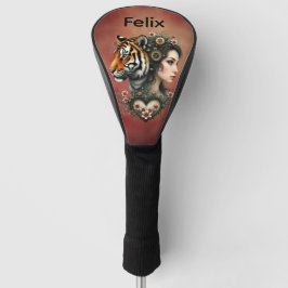 Zauberhafte Steampunk-Blumenwelt Golf Headcover