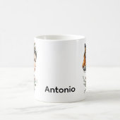 Zauberhafte Steampunk-Blumenwelt Kaffeetasse (Mittel)