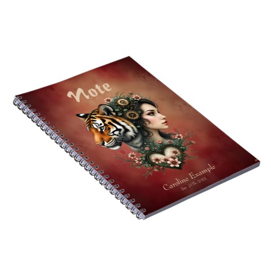 Zauberhafte Steampunk-Blumenwelt Notizblock (Rechte Seite)