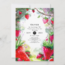 Zauberhafte Strawberry zum Geburtstag