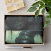 Zauberhafte Sumpfhexe in der Smaragdwaldfantasie Seidenpapier (Geschenk)