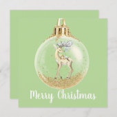 Zauberhafte Szene Weihnachtsschmuck Feiertagskarte (Vorne/Hinten)