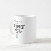 Zauberhafte Tabellenzellen-Tasse Kaffeetasse (Vorderseite Links)