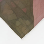 Zauberhafte Träume: Ein weißes rosafarbenes Portra Fleecedecke (Ecke)