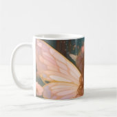 Zauberhafte Träume: Ein weißes rosafarbenes Portra Kaffeetasse (Links)