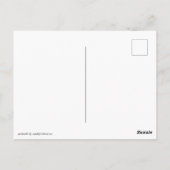 Zauberhafte Träume: Ein weißes rosafarbenes Portra Postkarte (Rückseite)