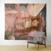 Zauberhafte Träume: Ein weißes rosafarbenes Portra Wandteppich (Beispiel (Horizontal))