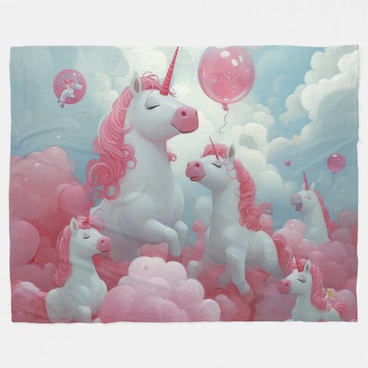 Zauberhafte Traumwelt Fleecedecke (Vorderseite (Horizontal))