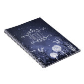 Zauberhafte Twilight Sky Stars & Foliage Journal Notizblock (Rechte Seite)