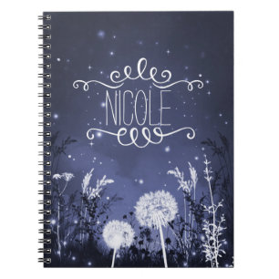 Zauberhafte Twilight Sky Stars & Foliage Journal Notizblock