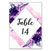 Zauberhafte Übersicht über die Hochzeitssitze Tischnummer (Vorderseite)