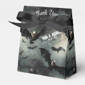 Zauberhafte Vampir-Fledermäuse Gotische Hochzeit Geschenkschachtel (Vorderseite)