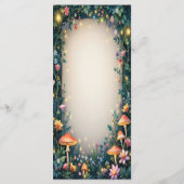 Zauberhafte Waldblumenhochzeit Menükarte (Rückseite)