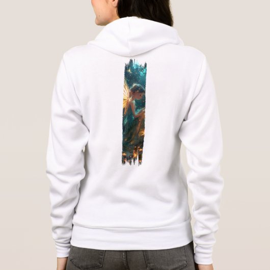 Zauberhafte Waldbrauerei Pinselstrich Hoodie (Rückseite)