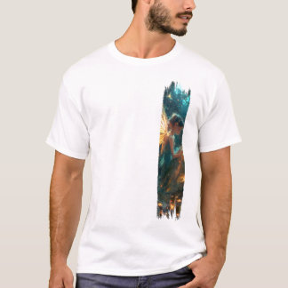 Zauberhafte Waldbrauerei Pinselstrich T-Shirt