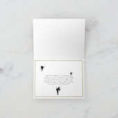 Zauberhafte Waldhochzeitweilige Lichter Dankeskarte (Innenseite)