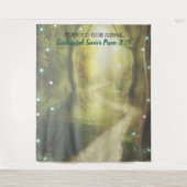 Zauberhafte Waldlichter  Wandteppich (Vorderseite)