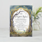 Zauberhafte Waldnacht vor Probe Einladung (Stehend Vorderseite)