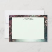 Zauberhafte waldreiche Weinberge Grüne Mauve Hochz Dankeskarte (Vorderseite)