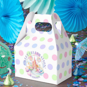 Zauberhafte Wasserfarben-Pastell-Candyland-Geburts Geschenkschachtel