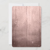 Zauberhafte Wasserfarbensukkulente Pfirsichhochzei Einladung (Rückseite)