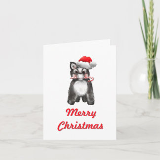 Zauberhafte Weihnachts-Esel-Illustration Feiertagskarte