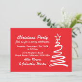 Zauberhafte Weihnachtsbaumfeier Einladung (Stehend Vorderseite)