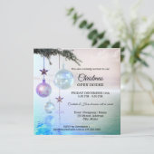 Zauberhafte Weihnachtsfeier im Party Open House Einladung (Stehend Vorderseite)