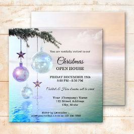 Zauberhafte Weihnachtsfeier im Party Open House Einladung