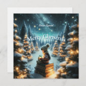 Zauberhafte Weihnachtsfeiertage Feiertagskarte (Vorne/Hinten)