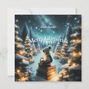 Zauberhafte Weihnachtsfeiertage Feiertagskarte