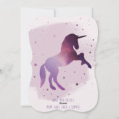 Zauberhafte Weihnachtsgalaxie Feiertagskarte (Rückseite)