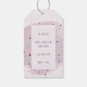 Zauberhafte Weihnachtsgalaxie Geschenkanhänger (Rückseite)