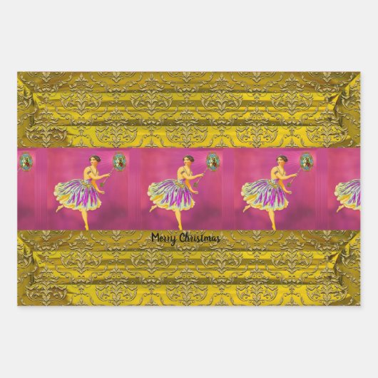 Zauberhafte Weihnachtsmannschaft II Geschenkpapier Set (Vorderseite 2)