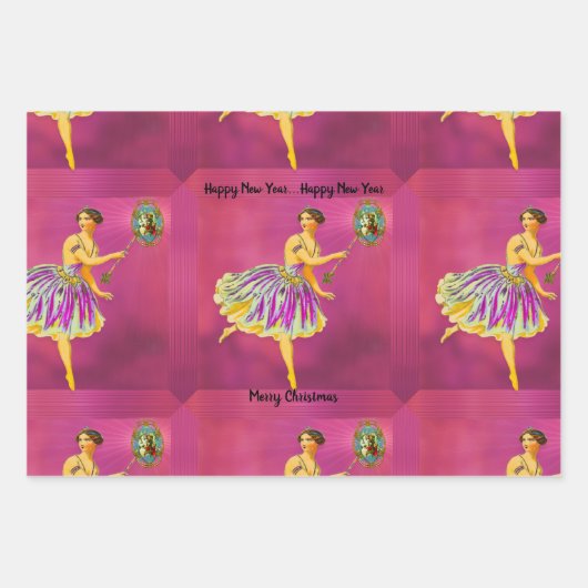 Zauberhafte Weihnachtsmannschaft II Geschenkpapier Set (Vorderseite)