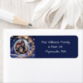 Zauberhafte Weihnachtszeit - goldene Schneeflocken (Insitu)