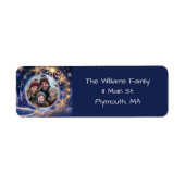 Zauberhafte Weihnachtszeit - goldene Schneeflocken (Vorne)