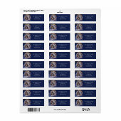 Zauberhafte Weihnachtszeit - goldene Schneeflocken (Vorne)