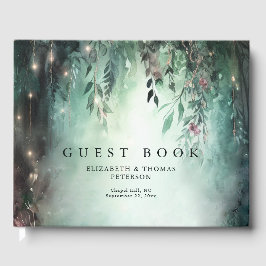 Zauberhafte Weinberge Grüne goldene Hochzeit Gästebuch